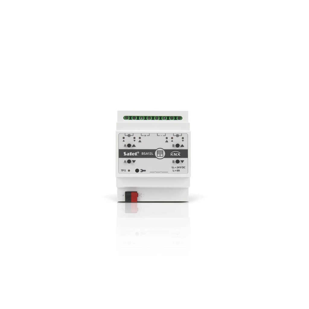 [KNX-BSA12L] ATUADOR DE PERSIANA/ROLO DE 2 CANAIS 24V DC KNX