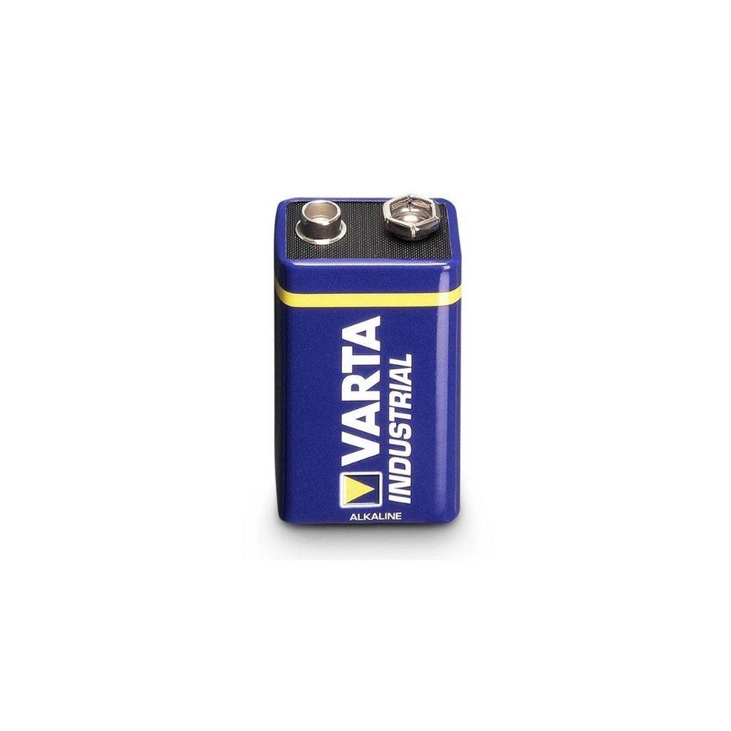 PILHA ALCALINA 9V/ 600mAh, ZINCO-DIÓXIDO DE MAGNÉSIO