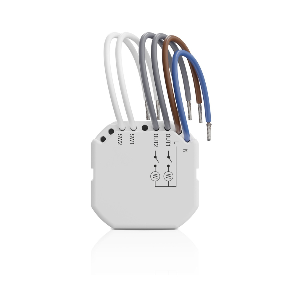 SMART RELAY DE 2 CANALES CON MEDICIÓN DE CONSUMO